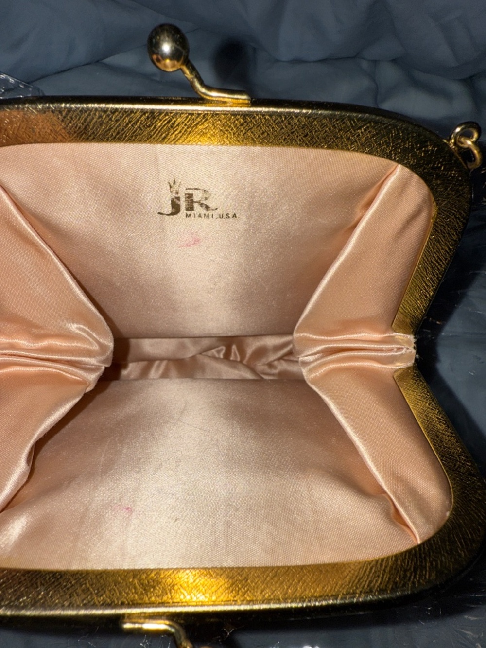 Vintage Julius Resnick JR Miami Tapestry Kisslock Evening Bag - Picture 4 of 6